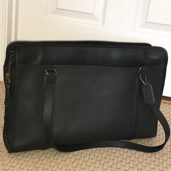 Vintage 1990 Coach Leather Zipper Satchel Unused! - Picture 4 of 16